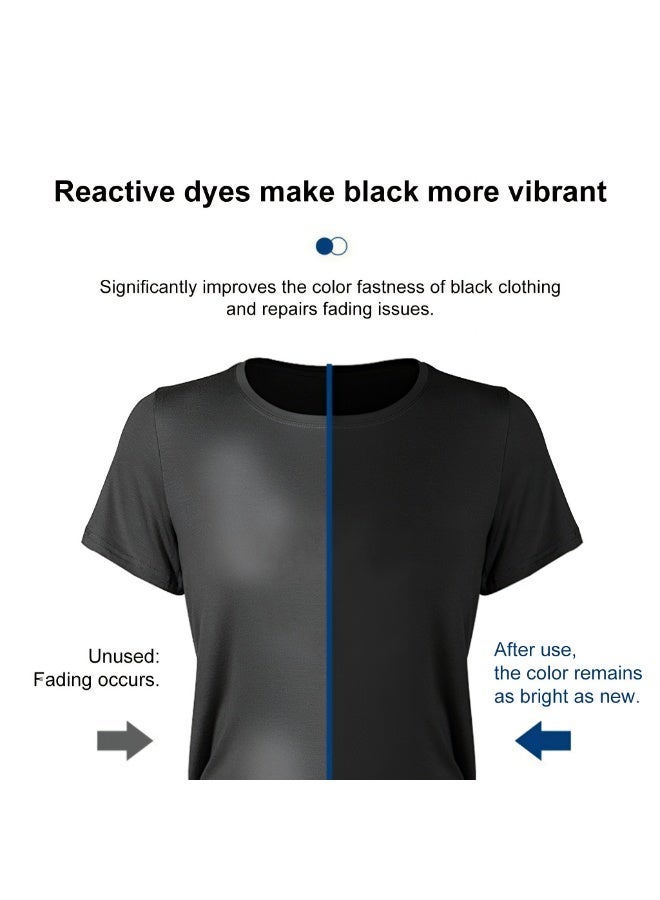 شرائح غسيل لإعادة سواد الملابس السوداء – تعزيز اللون وتثبيت الصبغة للملابس الداكنة، تجديد الأقمشة السوداء، سهلة الاستخدام، 12 شريحة - Image 5